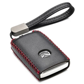 Vitodeco 4-Button Leather Key Fob Case for 2019 - 2026 Mazda 3,CX-5,CX-50,CX-90