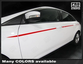 Ford Focus 2011-2018 Javelin Side Accent Stripes Decals (Choose Color) Ford Focus 2011-2018 Javelin Side Accent Stripes Decals (Choose Color)