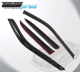 For Black Window Rain Guards Visor 4pcs Set For Black Window Rain Guards Visor 4pcs Set