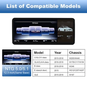 Wireless Android Auto Carplay Touchscreen for 2010-2018 Mercedes Benz C GLA CLA Wireless Android Auto Carplay Touchscreen for 2010-2018 Mercedes Benz C GLA CLA