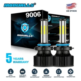 6-sided H11 / 9006 LED Headlight Bulbs Low Beam Kit for Toyota Tacoma 2016-2021