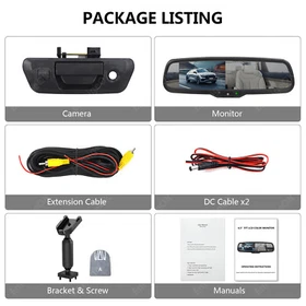 For Nissan Navara D23 NP300 2015-2021 Tailgate Handle Reverse Backup Camera Kit For Nissan Navara D23 NP300 2015-2021 Tailgate Handle Reverse Backup Camera Kit