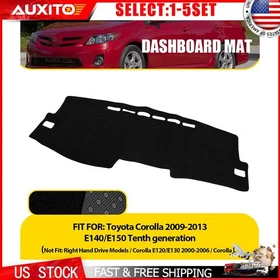 Black Dash Pad Cover Carpet For Toyota Corolla 09-13 Dashboard Anti-Glare 1-5X