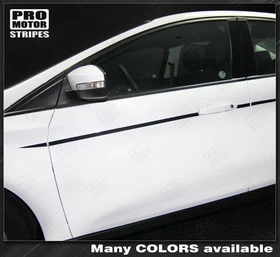 Ford Focus 2011-2018 Javelin Side Accent Stripes Decals (Choose Color) Ford Focus 2011-2018 Javelin Side Accent Stripes Decals (Choose Color)
