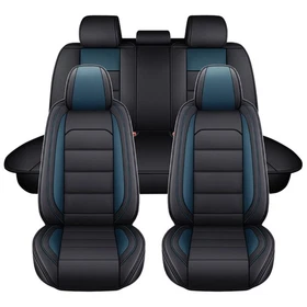For Toyota RAV4 Full Set Leather Car Seat Cover 5-Seat Front + Rear Protectors