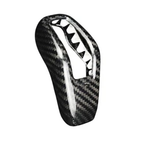 Real Carbon Fiber Car Gear Shift Knob Cover Trim For 2013-2021 Jaguar F-Type