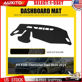 For Chevy Trax 2024-2025 Dash Board Cover Pad Mat Black Car Non-Slip 1-5X