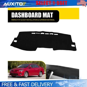 Custom Fit Dash Mat For Toyota Corolla 09-13 Dashboard Mat Cover Pad Black 1-5X
