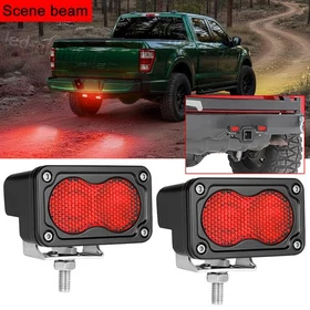 2X For Reverse Trailer Tow Hitch Mounts 3" LED Cube Light Bar Pods DRL Truck 4WD 2X For Reverse Trailer Tow Hitch Mounts 3" LED Cube Light Bar Pods DRL Truck 4WD