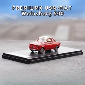 1/43 PREMIUMX USN-FIAT Weinsberg 500 Fiat 500 Alloy Simulation Car Model