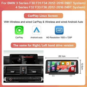 Wireless CarPlay Auto Touchscreen Stereo For BMW NBT LHD F30 F31 F32 F33 F34 F36 Wireless CarPlay Auto Touchscreen Stereo For BMW NBT LHD F30 F31 F32 F33 F34 F36