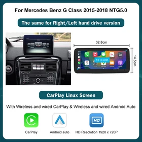 For Mercedes-Benz G Class W463 2013-2018 Apple CarPlay Auto Multimedia Display