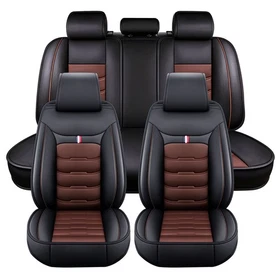 For Toyota Car Seat Cover Full Set Leather 5-Seats Front &Rear Protector Cushion For Toyota Car Seat Cover Full Set Leather 5-Seats Front &Rear Protector Cushion
