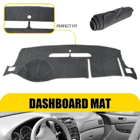 Gray/Black Dashboard Dash Cover Carpet For Chevy GMC Silverado Sierra 1500 07-13