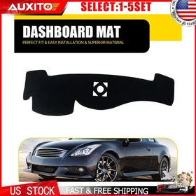 Dashboard Cover Pat Dash Mat For 2008-2015 Infiniti G25 G35 G37 Q40 Black 1-5X