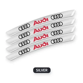 4Pcs S Line Wheel Rim Stickers Aluminum Hub Strips A4 A6 4Pcs S Line Wheel Rim Stickers Aluminum Hub Strips A4 A6