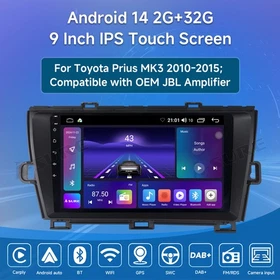 2/4/6GB Car Radio Stereo For Toyota Prius 2010-2015 Apple Carplay GPS Android 14 2/4/6GB Car Radio Stereo For Toyota Prius 2010-2015 Apple Carplay GPS Android 14
