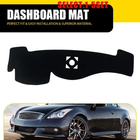 Black Dash Mat Dashboard Cover Pad For Infiniti G25 G35 G37 Q40 Q60 2008-15 1-5X Black Dash Mat Dashboard Cover Pad For Infiniti G25 G35 G37 Q40 Q60 2008-15 1-5X