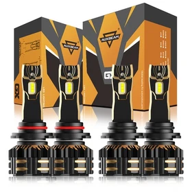 AUXBEAM LED Headlight Bulbs Kit Bright White Canbus for Toyota Sienna 1998-2023