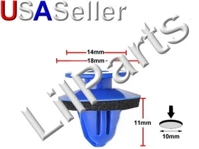 Audi Q3 Quattro Exterior Wheel Fender Flare Molding Clip 8U0853909