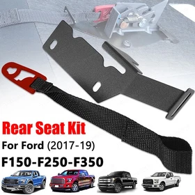 Rear Seat Quick Latch Release Kit Black Strap For 2009-2022 Ford F150 F250 F350