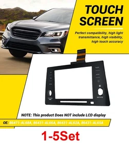 1-5X For Subaru Outback 2018-19 Radio Touch Screen Digitizer Replace 86431AL65A 1-5X For Subaru Outback 2018-19 Radio Touch Screen Digitizer Replace 86431AL65A