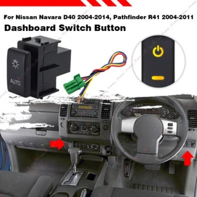 1x LED Dashboard Control Switch Button For Nissan Patrol Titan Pathfinder Navara 1x LED Dashboard Control Switch Button For Nissan Patrol Titan Pathfinder Navara