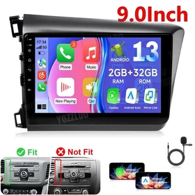 Android 8Core Car Stereo Radio for Honda Civic 2012-2015 Carplay GPS WIFI W/Cam