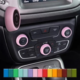 For Jeep Compass - Knob Press-Fit Covers 2018-2021 | 3-Knob Set 52 Colors Trim