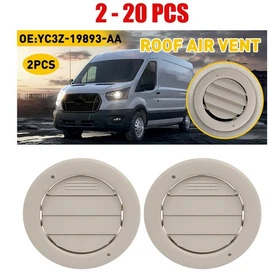 2-20 Rotating Vent Air Outlet Round Ceiling Fit 2015-25 Ford Transit YC3Z19893AA 2-20 Rotating Vent Air Outlet Round Ceiling Fit 2015-25 Ford Transit YC3Z19893AA