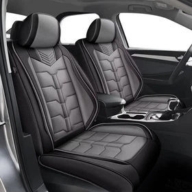 Car Seat Cover For Ford/Chevrolet,Waterproof PU Leather Seat Cushion (2/5 Seats)