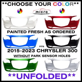 NEW FRONT BUMPER FOR 2015-2021 CHRYSLER 300 PAINTED CHOOSE YOUR COLOR CH1000A21 NEW FRONT BUMPER FOR 2015-2021 CHRYSLER 300 PAINTED CHOOSE YOUR COLOR CH1000A21