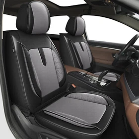 For Ford C-Max Hybrid/ Energi 2013-2018 Car 2/5Pcs Seat Covers Black/Gray Pad For Ford C-Max Hybrid/ Energi 2013-2018 Car 2/5Pcs Seat Covers Black/Gray Pad