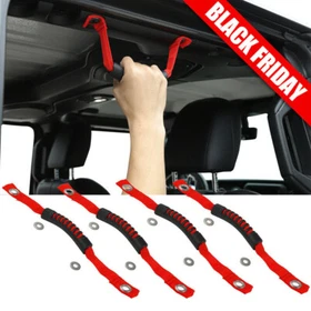 Rubber Grab Inner Top Handle Headrest Handles For Jeep Wrangler JL JT 2018-2021