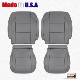2005 to 2015 For Nissan Armada Titan Driver Passenger Leather Seat Cover Gray 2005 to 2015 For Nissan Armada Titan Driver Passenger Leather Seat Cover Gray