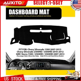 Dash Cover for 07-13 GMC Sierra 1500 Dashboard Dash Mat Pad Protector Black 1-5X