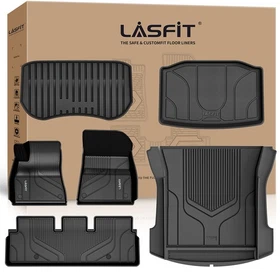 LASFIT Floor Mats Cargo Liner Front & Rear Trunk Mat for Tesla Model 3 2017-2026 LASFIT Floor Mats Cargo Liner Front & Rear Trunk Mat for Tesla Model 3 2017-2026