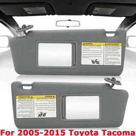 For 2005-2015 Toyota Tacoma Gray Sun Visor Left Driver Right Passenger Sunshade For 2005-2015 Toyota Tacoma Gray Sun Visor Left Driver Right Passenger Sunshade