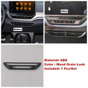 Wood Grain Interior Accessories Air AC Vent Cover Trim For VW ID.4 ID4 2021-2025