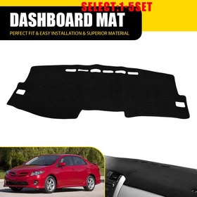 Fit Toyota Corolla 09-13 Dashboard Cover Sun Shield Mat Black Carpet 1-5X