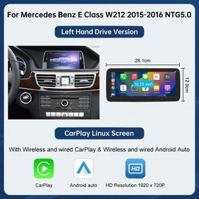 Wireless Carplay Touch Screen Android Auto For Mercedes Benz E Class W212 09-16