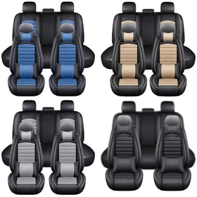 Fit For Toyota RAV4 Car Seat Covers Protector Leather Front Rear Seat Full Set