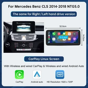 12.3" Wireless Carplay Touch Screen ultra-thin For Mercedes Benz CLS W218 10-18 12.3" Wireless Carplay Touch Screen ultra-thin For Mercedes Benz CLS W218 10-18