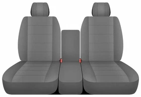 Front set 40/20/40 car seat covers fits 2004-2008 Ford F150 Truck solid Silver Front set 40/20/40 car seat covers fits 2004-2008 Ford F150 Truck solid Silver