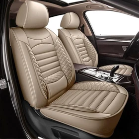 Seat Covers,Front&Rear Seats PU Leather Seat Cushion For Ford/Toyota (2/5 Seats)
