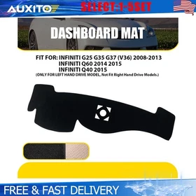 Dashboard Mat Cover For Infiniti G25 G35 G37 2008-2013 Q60 14 Q40 15 Black 1-5X