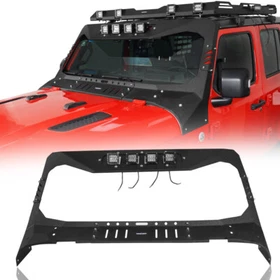 Heavy Duty Armor Windshield Frame Cover Visor Cowl For Jeep Wrangler TJ JK JL JT Heavy Duty Armor Windshield Frame Cover Visor Cowl For Jeep Wrangler TJ JK JL JT