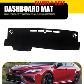 Dash Mat Cover Pad for Dashboard of 2018-24 Toyota Camry in Black Material 1-5X