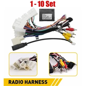 For Toyota Stereo Radio Power Harness Cable Wire Adapter Support JBL AMP 1-10Set