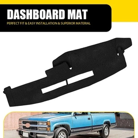 Dashmat For Chevy Silverado C1500 C2500 C3500 1988-1994 Dash Mat Dashboard Cover